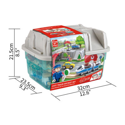 Hape Wooden Train Bucket Set: City Train