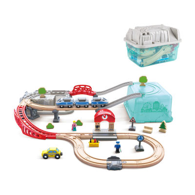 Hape Wooden Train Bucket Set: City Train