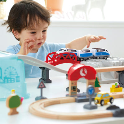 Hape Wooden Train Bucket Set: City Train