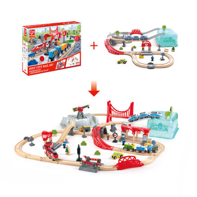 Hape Wooden Train Bucket Set: City Train