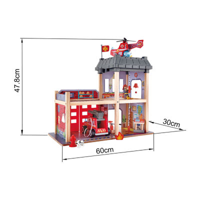 Hape City Fire Station Playset Dollhouse