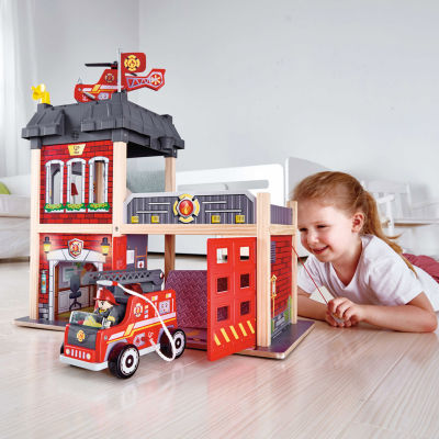 Hape City Fire Station Playset Dollhouse