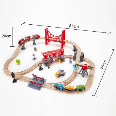 Hape Train Set: Busy City Rail Set