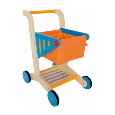 Hape Shopping Cart Orange & Blue