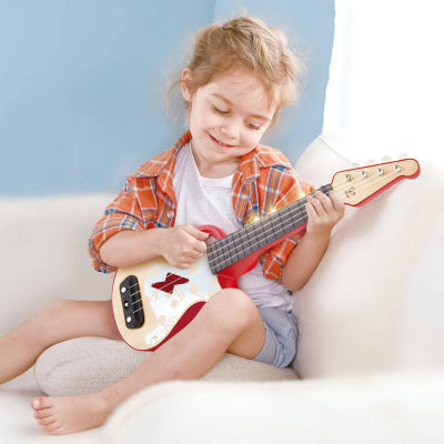 Hape Learn With Lights Ukulele Red