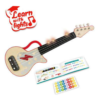 Hape Learn With Lights Ukulele Red