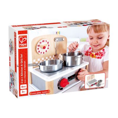 Hape 2-In-1 Kitchen & Grill Set Play Kitchen