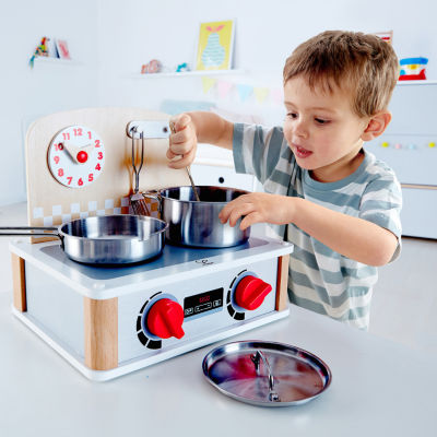 Hape 2-In-1 Kitchen & Grill Set Play Kitchen