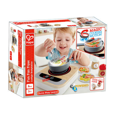 Hape Fun Fan Fryer - 7 Pieces Play Kitchen