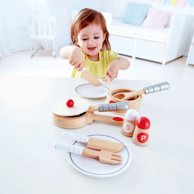 Hape Cook & Serve Set - 13 Piece Play Kitchen