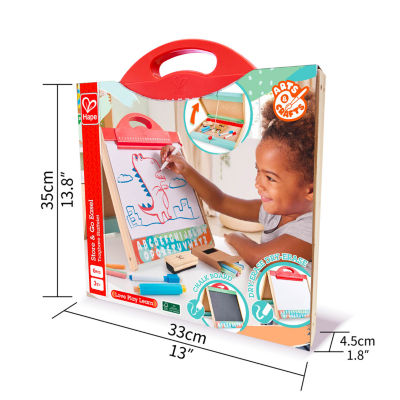 Hape Store & Go Easle: Double-Sided 5-pc. Easels