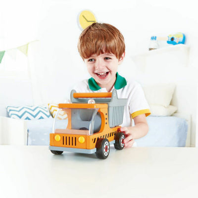 Hape Dumper Truck - Yellow Discovery Toy