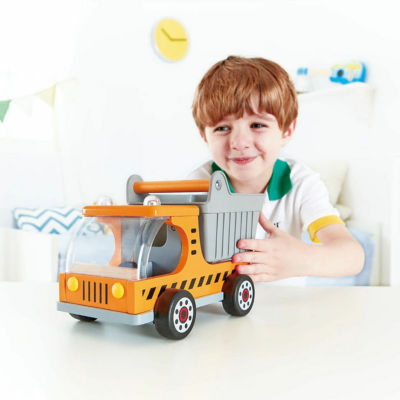 Hape Dumper Truck - Yellow Discovery Toy