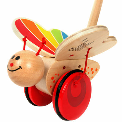 Hape Wooden Push & Pull Butterfly Discovery Toy