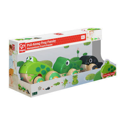 Hape Pull-Along Frog Family Discovery Toy