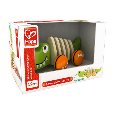 Hape Walk-A-Long Croc - Green Discovery Toy