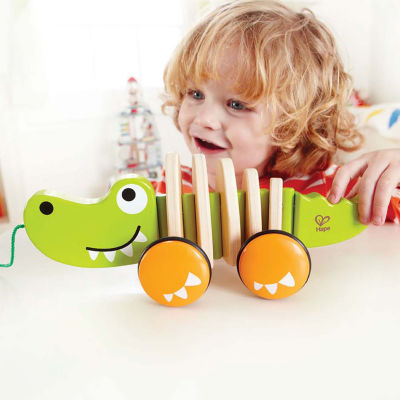 Hape Walk-A-Long Croc - Green Discovery Toy