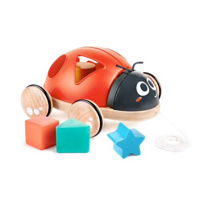 Hape S Sorter Pull-Along Ladybug Discovery Toy