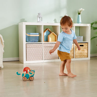 Hape Walk-A-Long: Roll & Rattle Kitten Discovery Toy