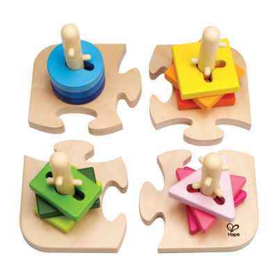 Hape Creative Peg Puzzle - 16 Pieces Puzzle