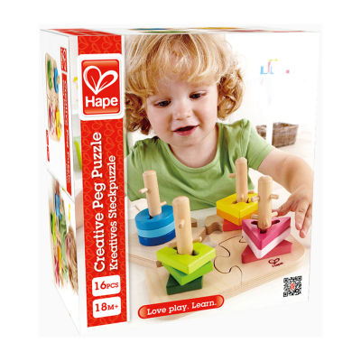 Hape Creative Peg Puzzle - 16 Pieces Puzzle