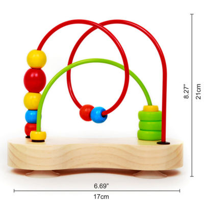 Hape Double Bubble Wooden Bead Maze Discovery Toy