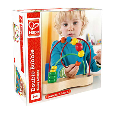 Hape Double Bubble Wooden Bead Maze Discovery Toy