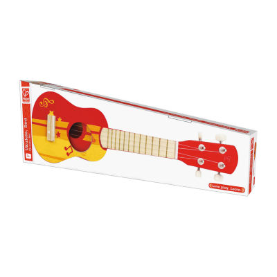 Hape Kids Toy Ukulele - Red & Yellow