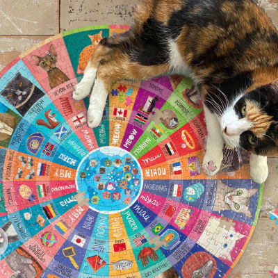 Eeboo Cats Of The World Puzzle Puzzle