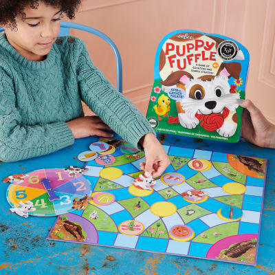 Eeboo Puppy Fuffle Board Game Discovery Toy