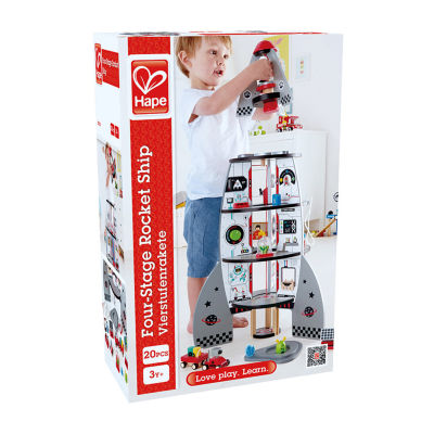Hape Four-Stage Rocket Ship Playset Interactive Toy