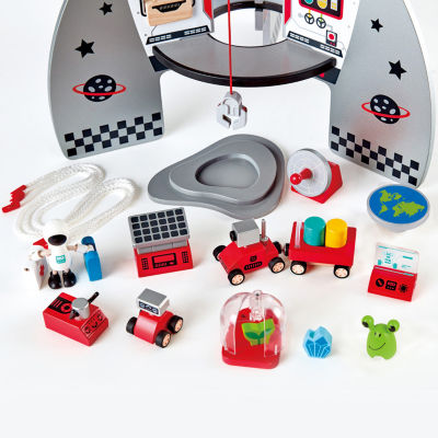 Hape Four-Stage Rocket Ship Playset Interactive Toy