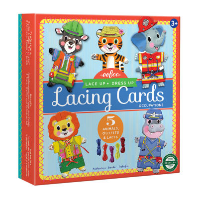 Eeboo Dress Up Lacing Cards Occupations Discovery Toys