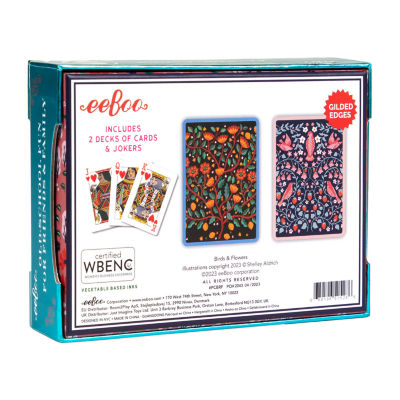 Eeboo Birds & Flowers Playing Cards