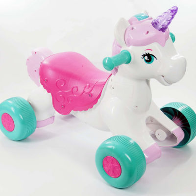 Kiddieland Light N Sounds Magical Ride-On Unicorn