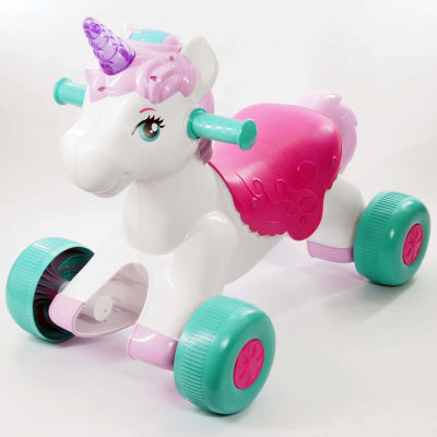 Kiddieland Light N Sounds Magical Ride-On Unicorn