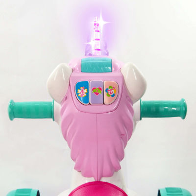 Kiddieland Light N Sounds Magical Ride-On Unicorn