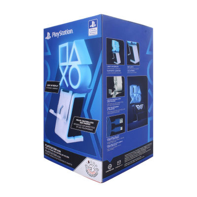Exquisite Gaming Cable Guys Led Ikons Playstation Logo - Charging Phone & Controller Holder 2-pc. Gaming Accessory