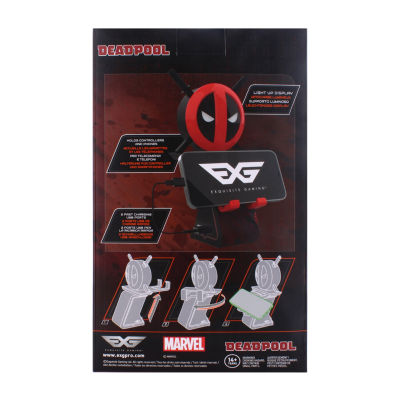 Exquisite Gaming Cable Guys Led Ikons Marvel Deadpool - Charging Phone & Controller Holder 2-pc. Marvel Gaming Accessory