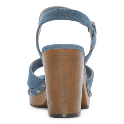 Arizona Jean Co Womens Heather Heeled Sandals