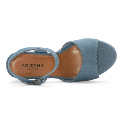 Arizona Jean Co Womens Heather Heeled Sandals