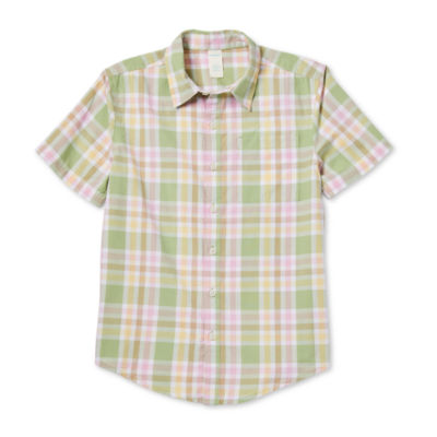 Thereabouts Little & Big Boys Short Sleeve Button-Down Shirt - JCPenney