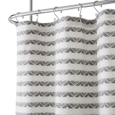 Loom + Forge Textured Stripe Shower Curtain