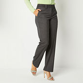 Worthington Womens Fit Solution Ultra Sculpt Ponte Bootcut Pants, Color:  Heather Grey - JCPenney