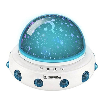 gebied focus Tot ziens LINSAY® SL1KW Baby Smart Kids Toy Lamp Projector Universe LED Light Show  Lullabies, Color: White - JCPenney