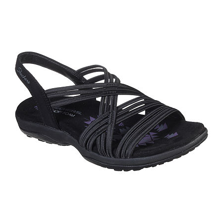  Womens > shoes > Strap Sandals-Skechers Womens Reggae Slim Simply Stretch Strap Sandals