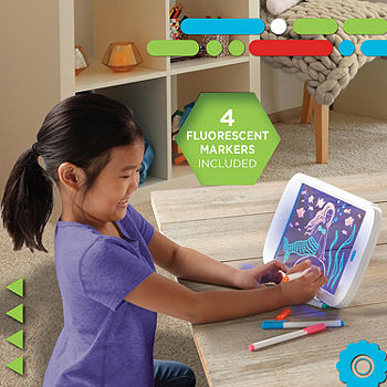 Discovery Kids Drawing Easel Toy with Markers ~ Neon Glow ~ Create Glowing  Art!