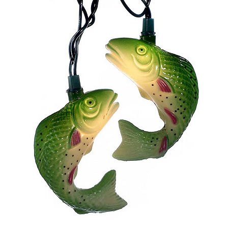 Kurt Adler 10-light Trout Light Set In Multi