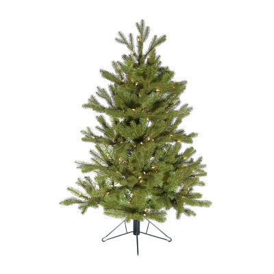 Kurt Adler 5-Foot Pre-Lit PE Half Tree with Stand