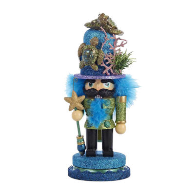 Kurt Adler 11-Inch Hollywood Nutcracker with Sea Turtle Hat